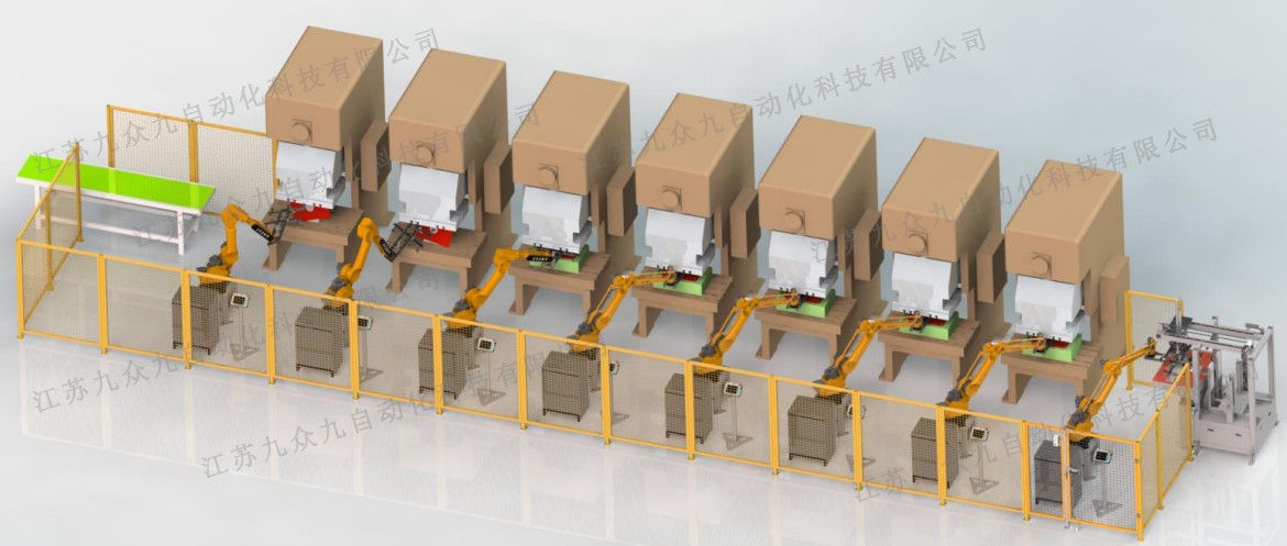 冲压机器人生产线,自动化冲压生产线 冲压机器人生产线,自动化冲压生产线